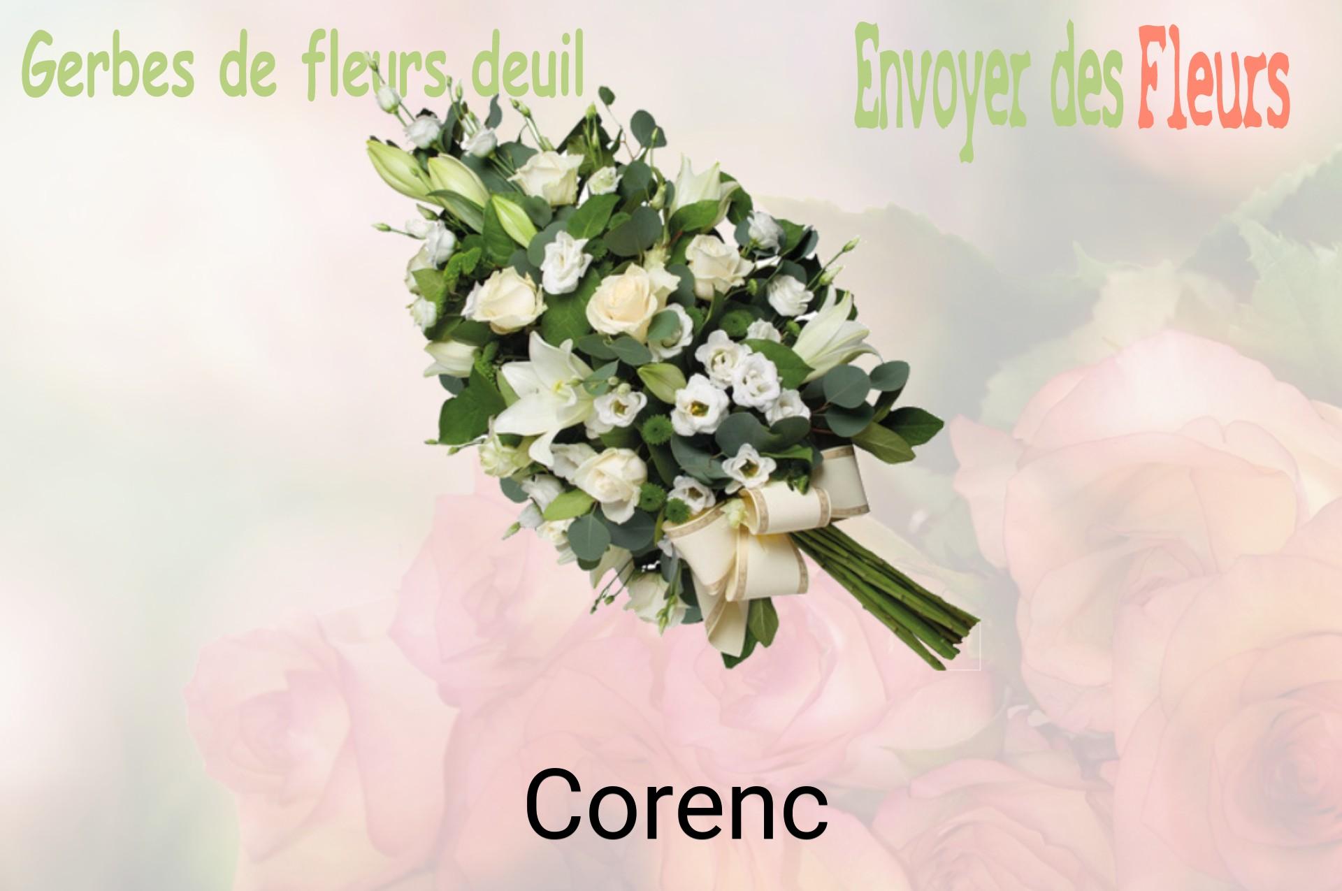 Gerbe de fleurs de deuil livrée à Corenc